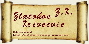 Zlatokos Krivčević vizit kartica